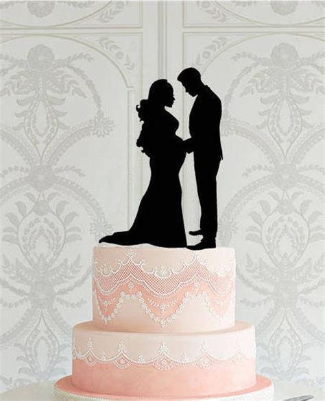 Magically expecting cake topper